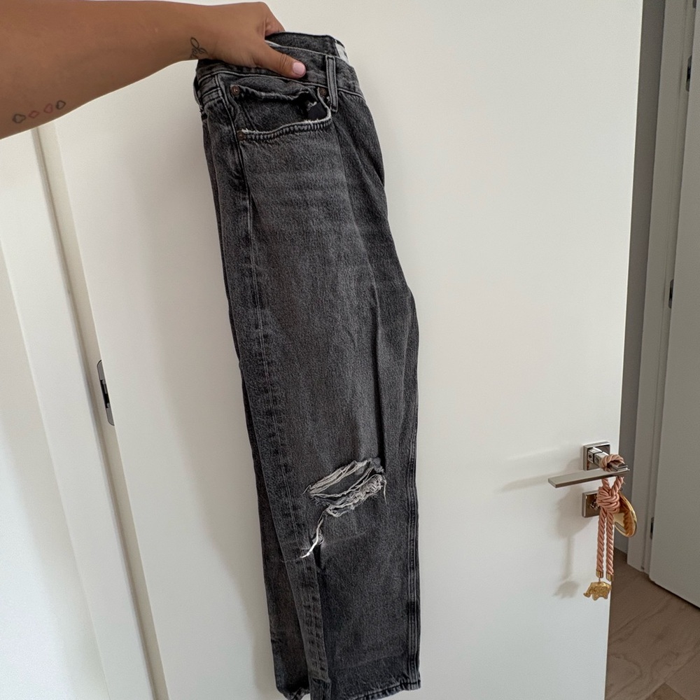 Agolde Distressed Black Jeans